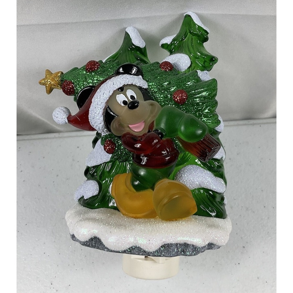 Disney Mickey Mouse With Christmas Tree Night Lite